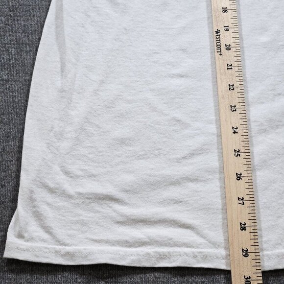 Gildan Mens T Shirt XL White XMas Rudolph The Red Nosed Reindeer Heavy Cotton - Picture 8 of 10